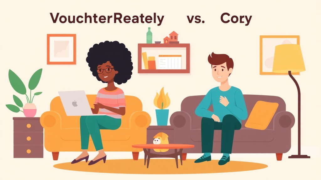 Conceptual diagram showing how voucherReady vs Cozy works in practice