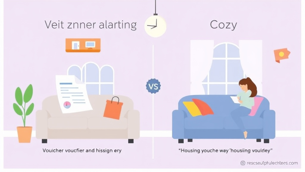 Action-oriented illustration showing how to apply voucherReady vs Cozy