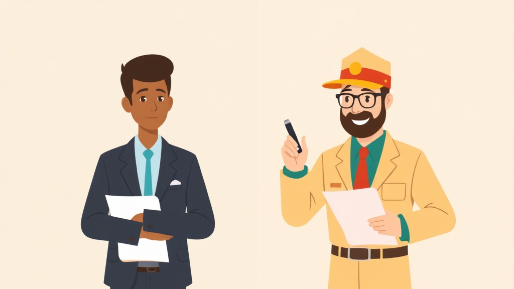 Illustration breaking down the fundamentals of voucherReady vs Happy Inspector