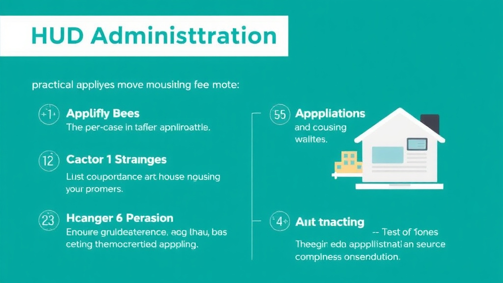 Process flow illustration for putting HUD Administrative Fee Updates into action