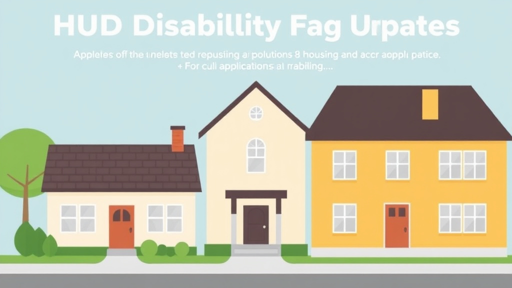 Action-oriented illustration showing how to apply HUD Disability Housing Updates
