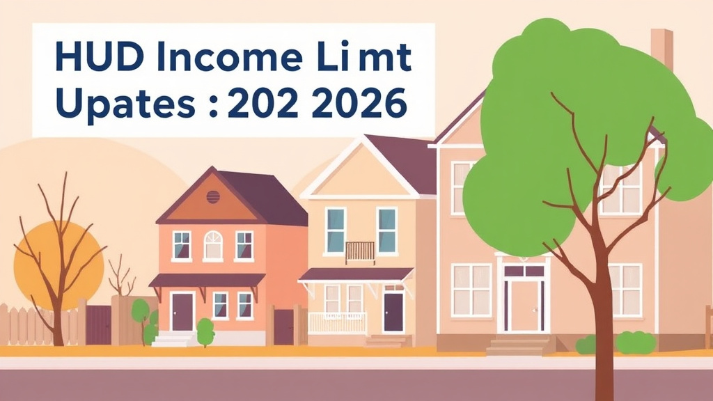 Educational graphic covering the essentials of HUD Income Limit Updates for 2026