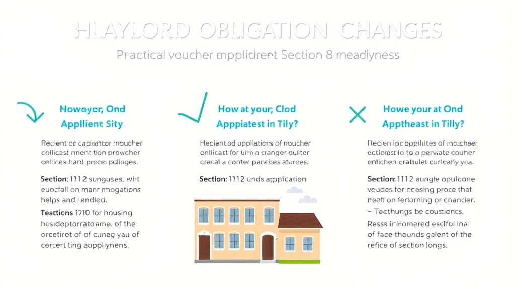 Real-world application diagram for HUD Landlord Obligation Changes