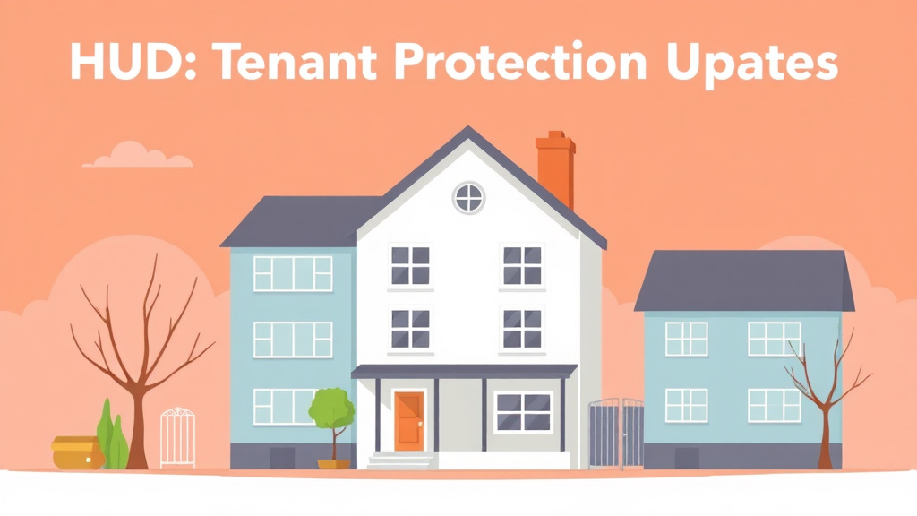 An informative visual explaining HUD Tenant Protection Updates for beginners and professionals