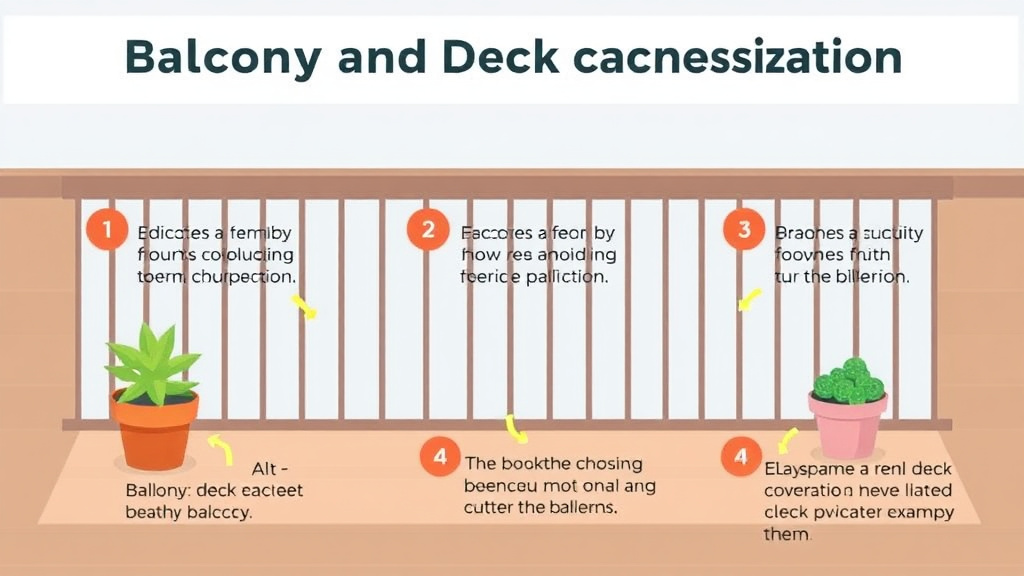 Action-oriented illustration showing how to apply balcony and Deck Inspection Preparation