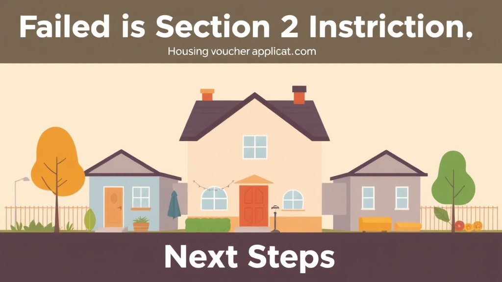 Clear illustration of failed Section 8 Inspection Next Steps with supporting details