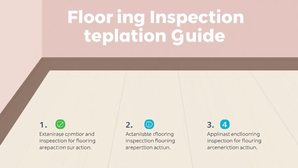 Practical checklist visual for flooring Inspection Preparation Guide