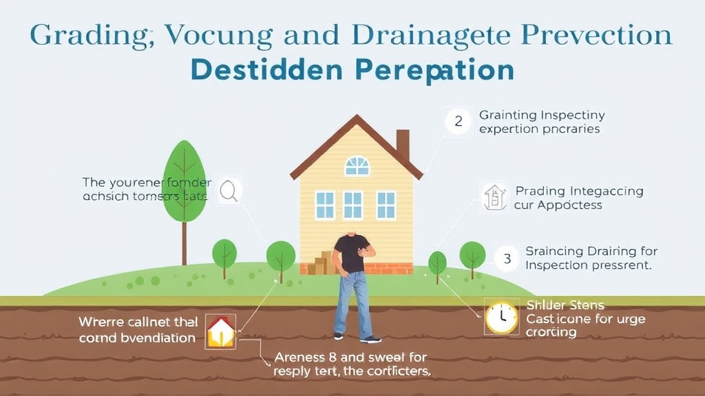 Real-world application diagram for grading and Drainage Inspection Preparation