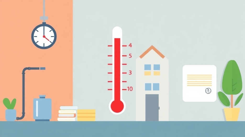 Clear illustration of hot Water Temperature Inspection Preparation with supporting details