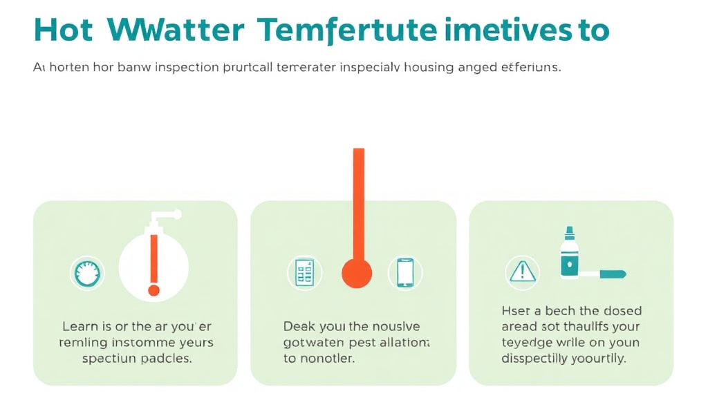 Process flow illustration for putting hot Water Temperature Inspection Preparation into action