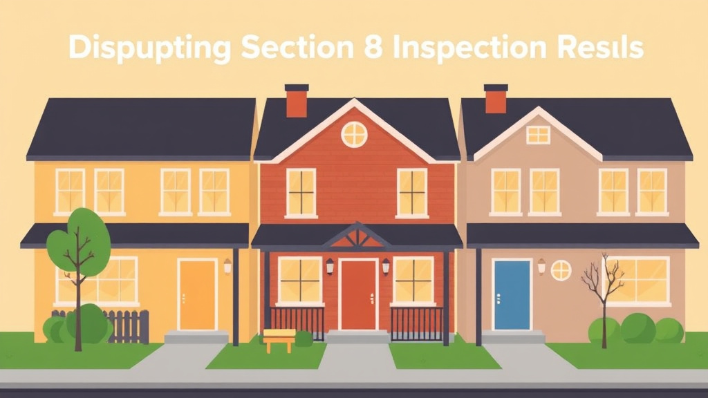 Conceptual diagram showing how disputing Section 8 Inspection Results works in practice
