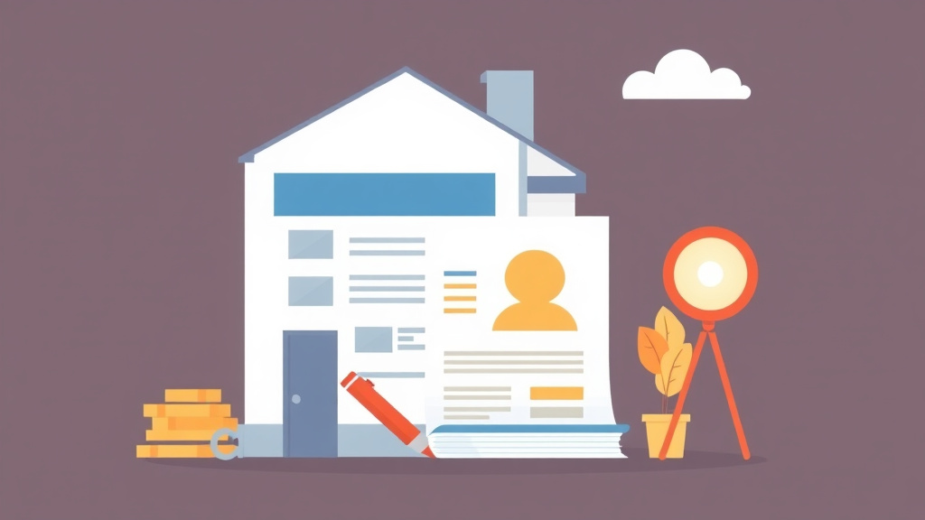 A professional illustration depicting insurance Documentation for Inspections