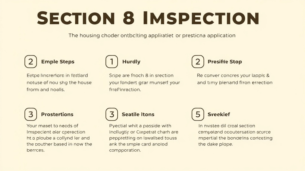 Visual guide for practical steps in section 8 inspection photo checklist