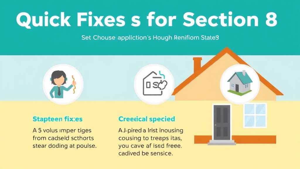 Action-oriented illustration showing how to apply quick Fixes for Section 8 Inspections