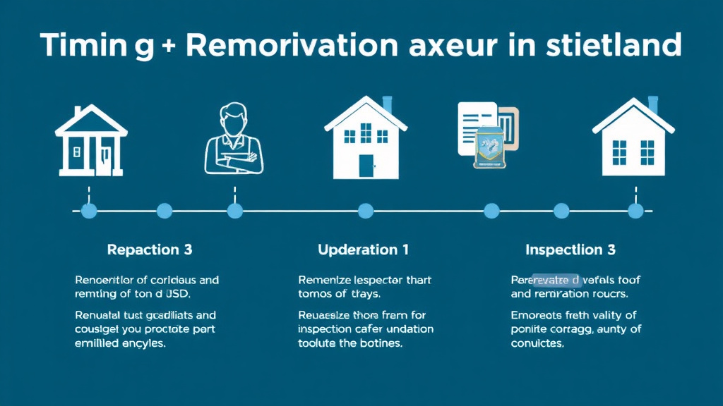 Practical checklist visual for timing Renovations Around Inspections