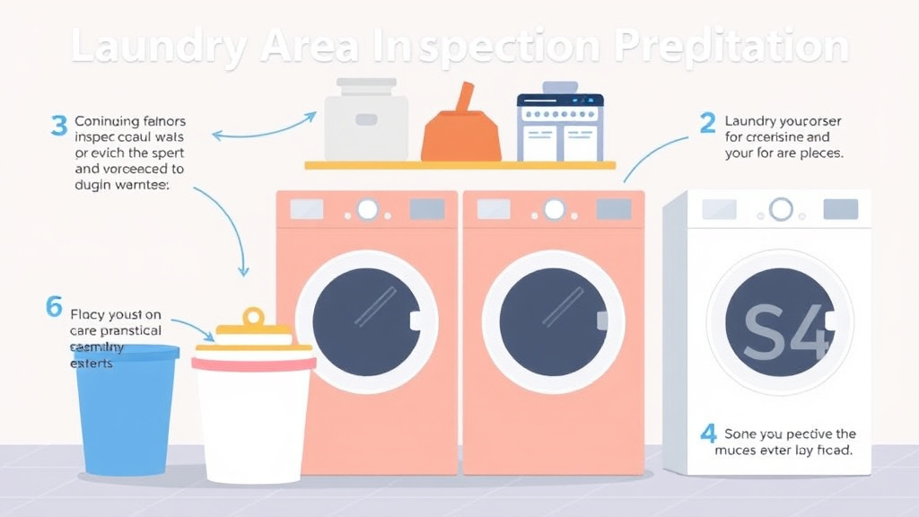 Step-by-step visual guide for implementing laundry Area Inspection Preparation