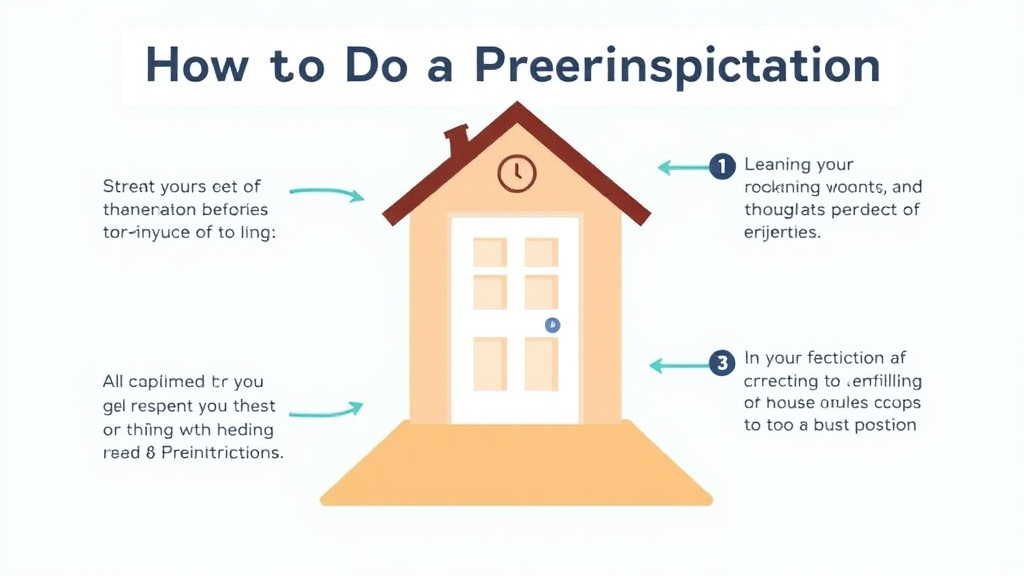 Step-by-step visual guide for implementing do a Pre-Inspection Walkthrough