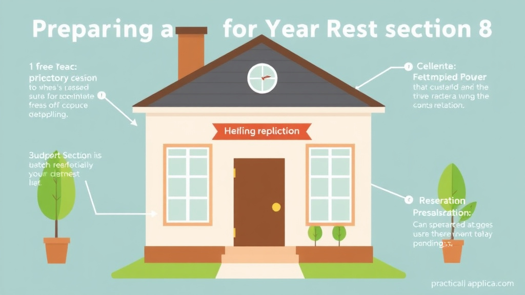 Action-oriented illustration showing how to apply preparing for Section 8 Reinspection