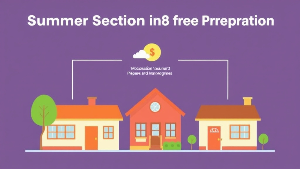 Illustration showing key concepts related to summer section 8 inspection preparation
