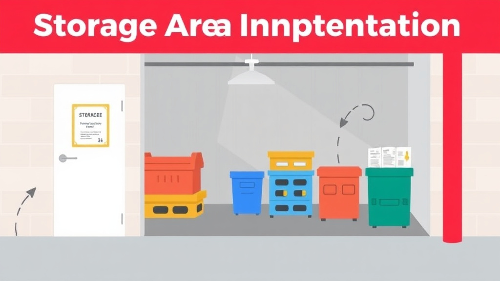 Real-world application diagram for storage Area Inspection Preparation