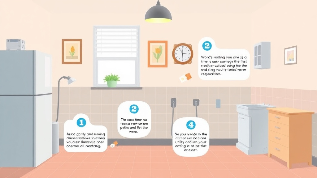 Step-by-step visual guide for implementing utility Room Inspection Preparation