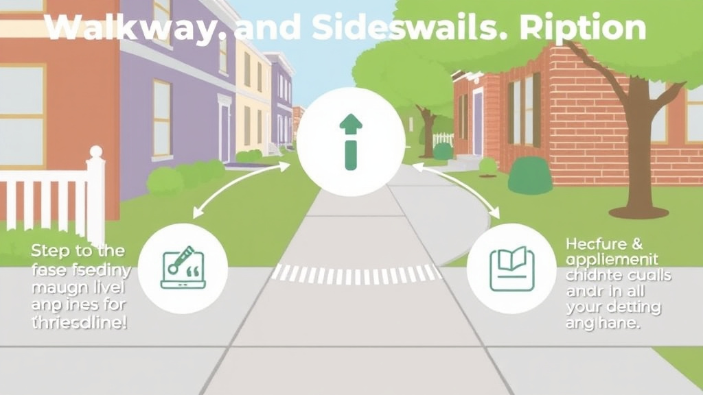 Step-by-step visual guide for implementing walkway and Sidewalk Inspection Preparation