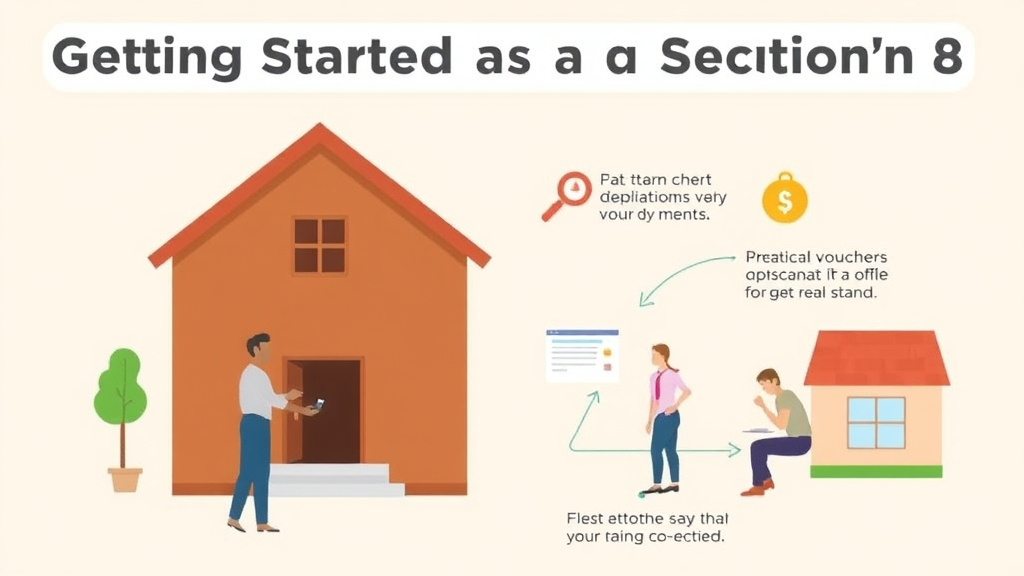 Process flow illustration for putting getting Started as a Section 8 Landlord into action