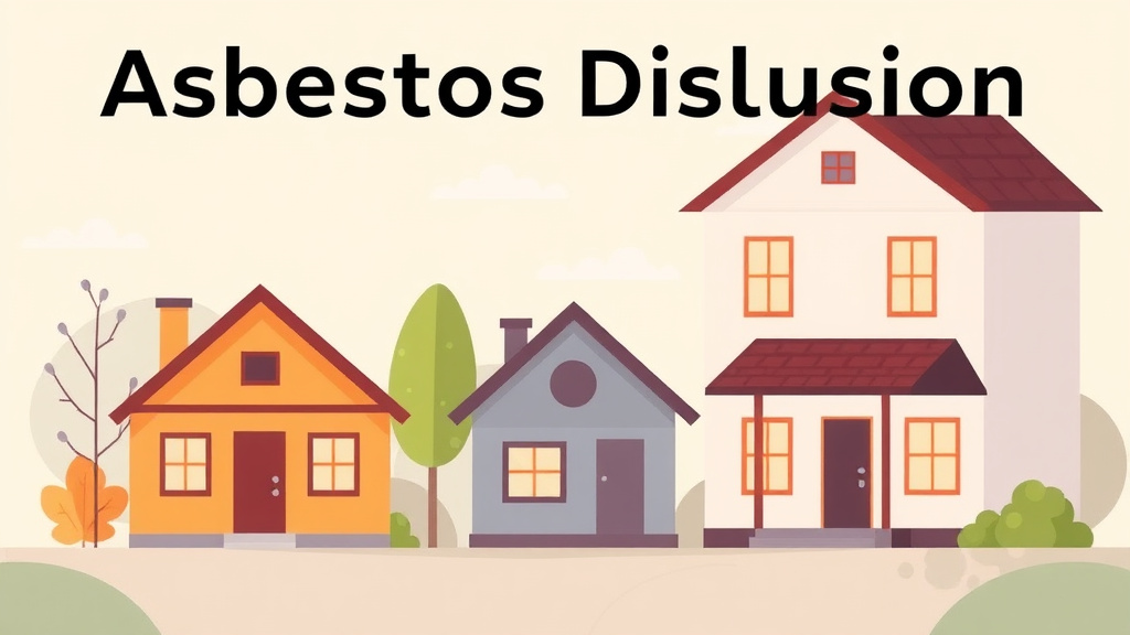 Illustration showing key concepts related to asbestos disclosure for section 8
