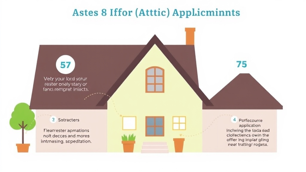 Visual guide for practical steps in section 8 for attic apartments