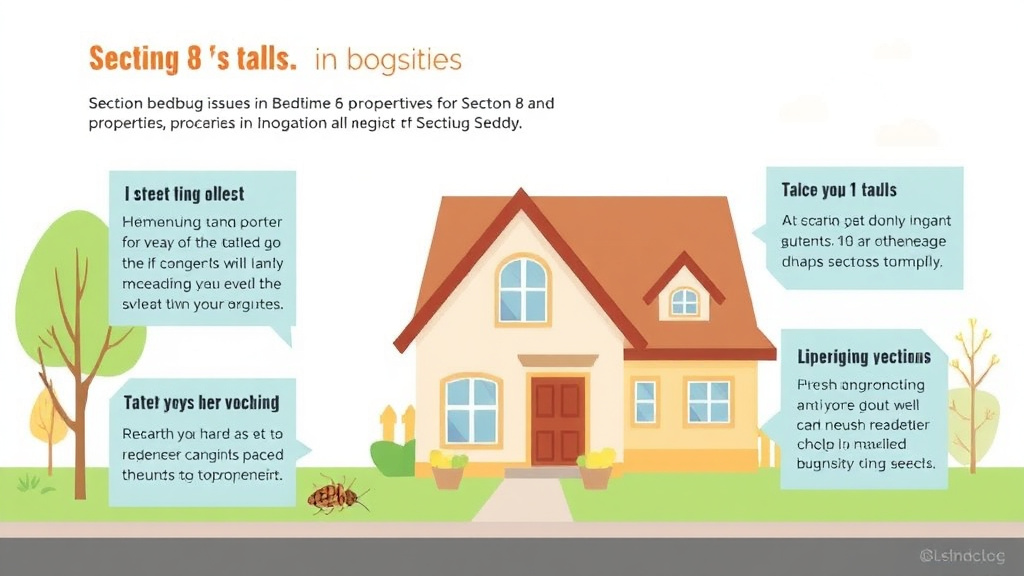 Visual guide for practical steps in bedbug issues in section 8 properties
