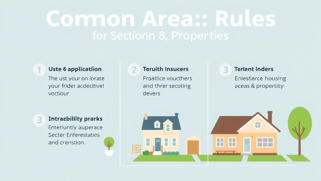Step-by-step visual guide for implementing common Area Rules for Section 8 Properties