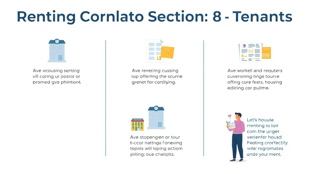 Visual guide for practical steps in renting a condo to section 8 tenants