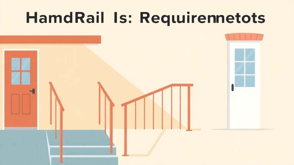 Illustration showing key concepts related to handrail requirements for section 8