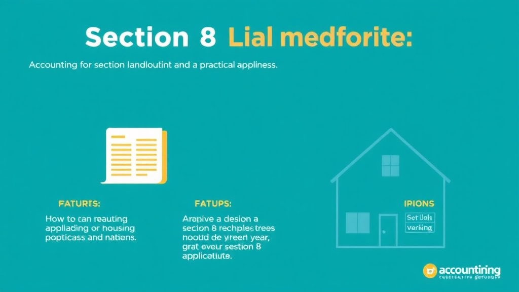 Visual guide for practical steps in accounting for section 8 landlords