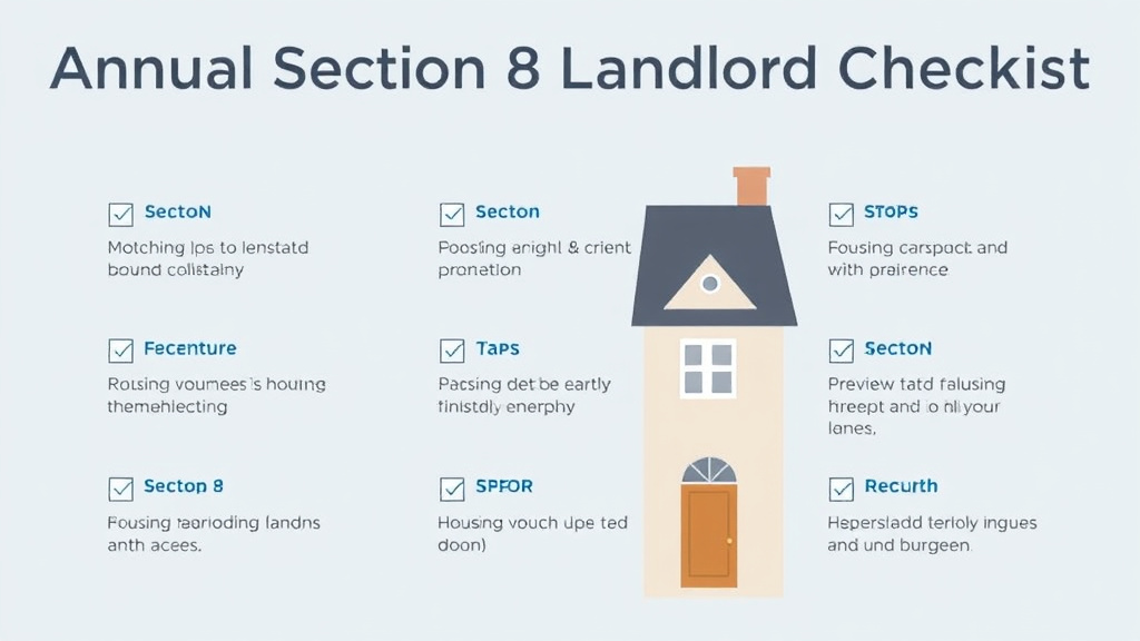 Visual guide for practical steps in annual section 8 landlord checklist