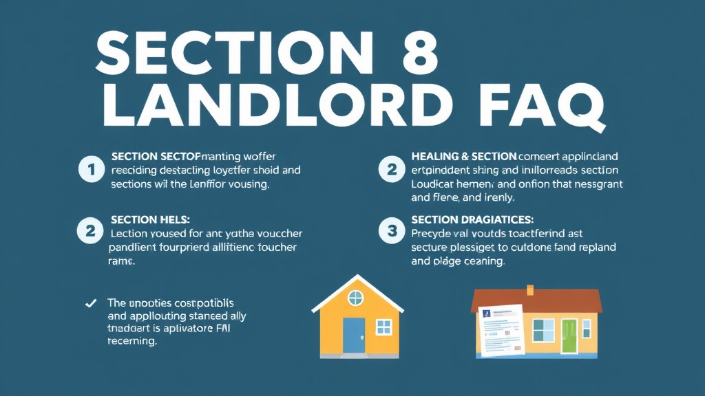Visual guide for practical steps in section 8 landlord faq