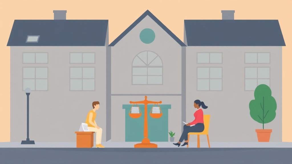 Illustration showing key concepts related to legal resources for section 8 landlords