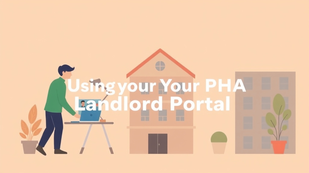 Illustration showing key concepts related to using your pha landlord portal