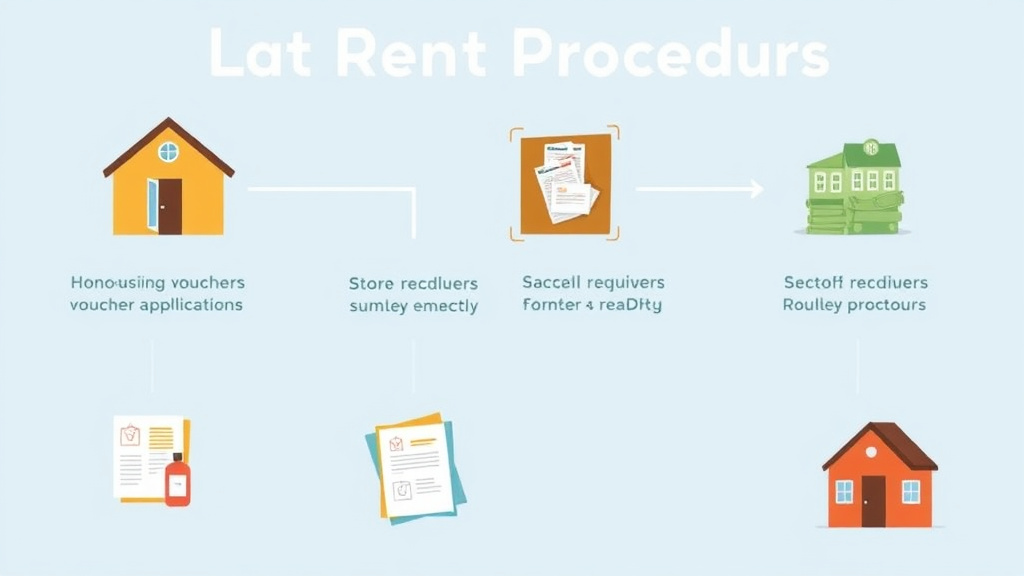 Visual guide for practical steps in late rent procedures for section 8