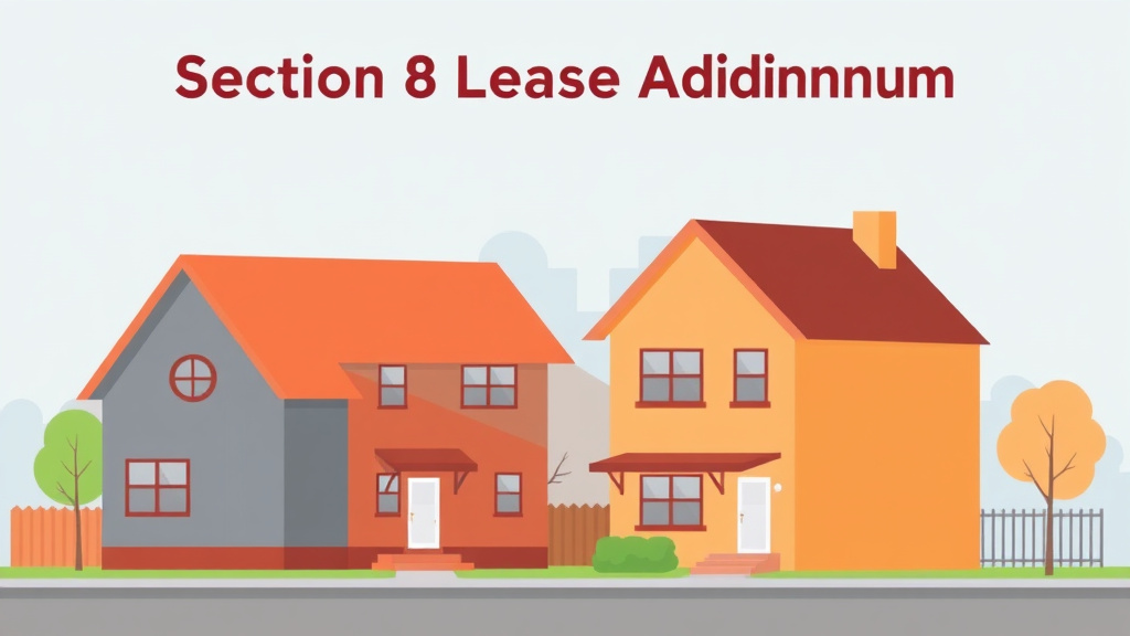Illustration showing key concepts related to section 8 lease addendum guide