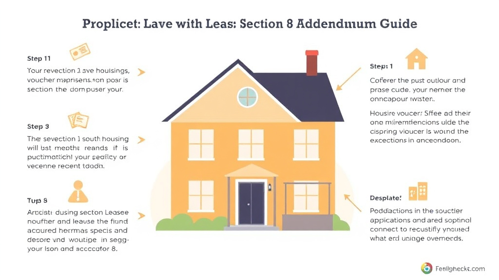 Visual guide for practical steps in section 8 lease addendum guide