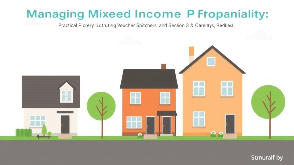 Visual guide for practical steps in managing mixed-income properties with section 8