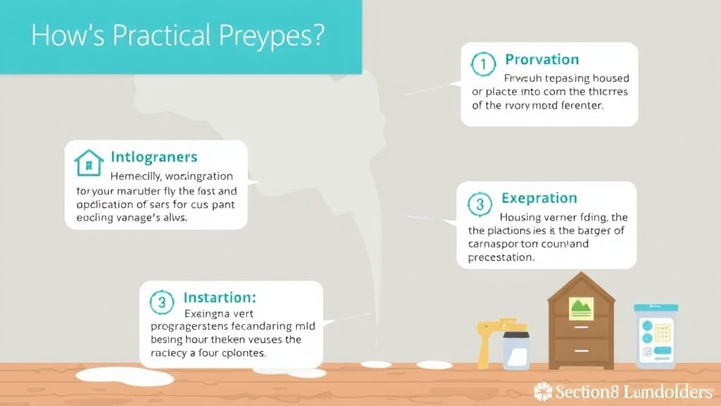 Visual guide for practical steps in mold prevention for section 8 landlords