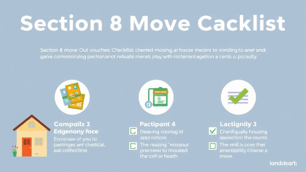 Visual guide for practical steps in section 8 move-out checklist for landlords