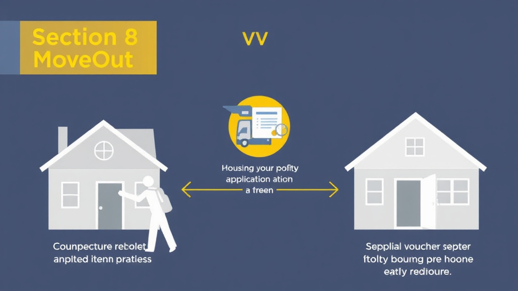 Process flow illustration for putting section 8 Tenant Move-Out Process into action