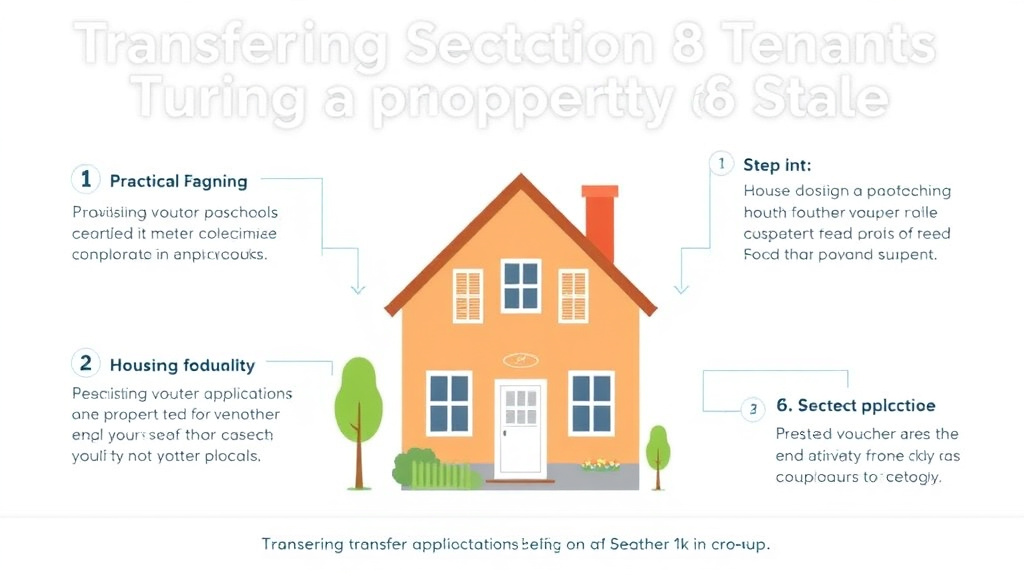Visual guide for practical steps in transferring section 8 tenants during property sale