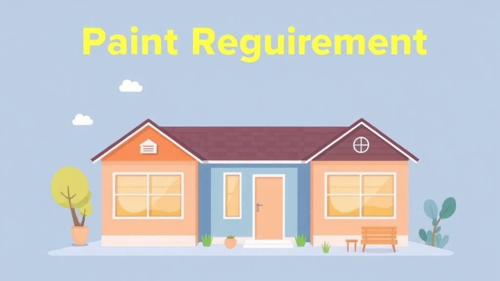 An informative visual explaining paint Requirements for Section 8 Units for beginners and professionals