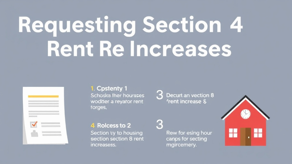 Practical checklist visual for requesting Section 8 Rent Increases