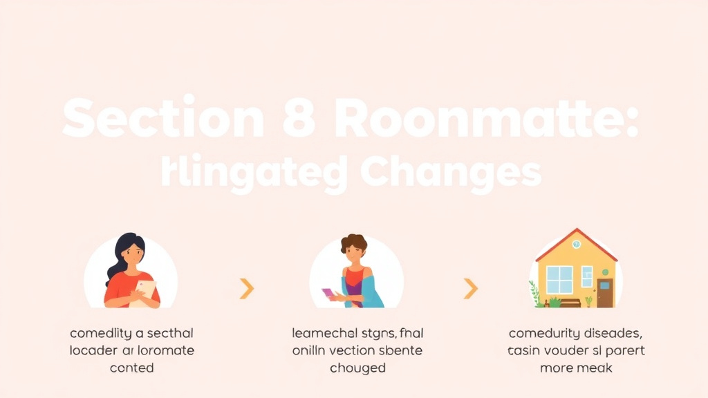 Action-oriented illustration showing how to apply section 8 Roommate and Household Changes