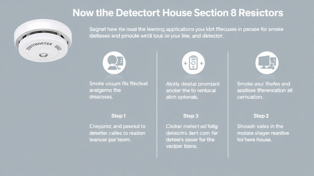 Visual guide for practical steps in smoke detector requirements for section 8